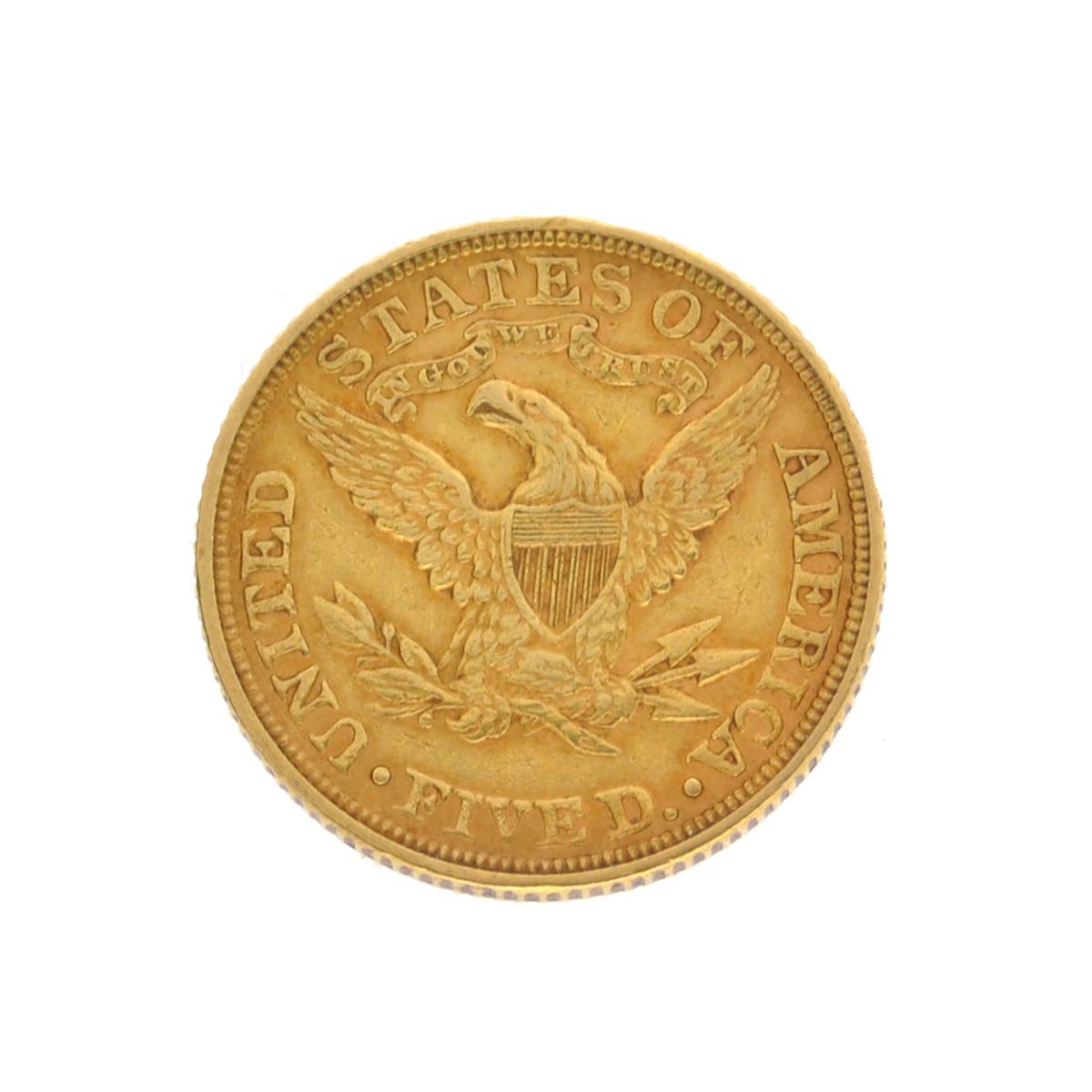 Extremely Rare 1895 $5 U.S. Liberty Head Gold Coin