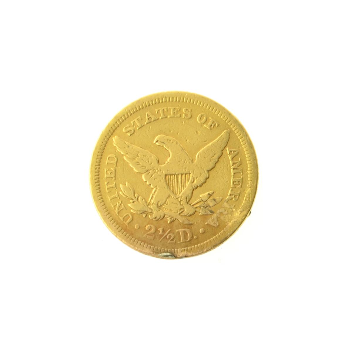 1852 $2.50 U.S. Liberty Head Gold Coin