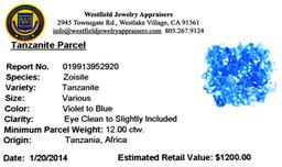 APP: 1.2k 12.00CT Tanzanite Parcel