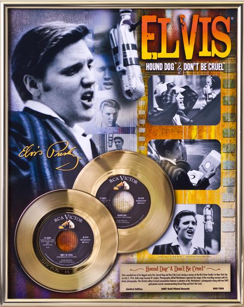 ELVIS PRESLEY ''Hound Dog/Don't Be Cruel'' Gold 45's