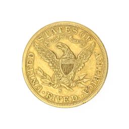 Extremely Rare 1901-S $5 U.S. Liberty Head Gold Coin