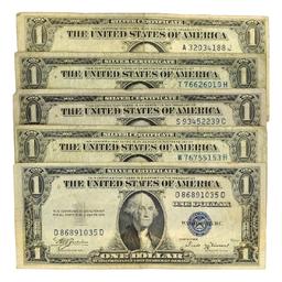 (5) 1935 $1 U.S. Silver Certificates