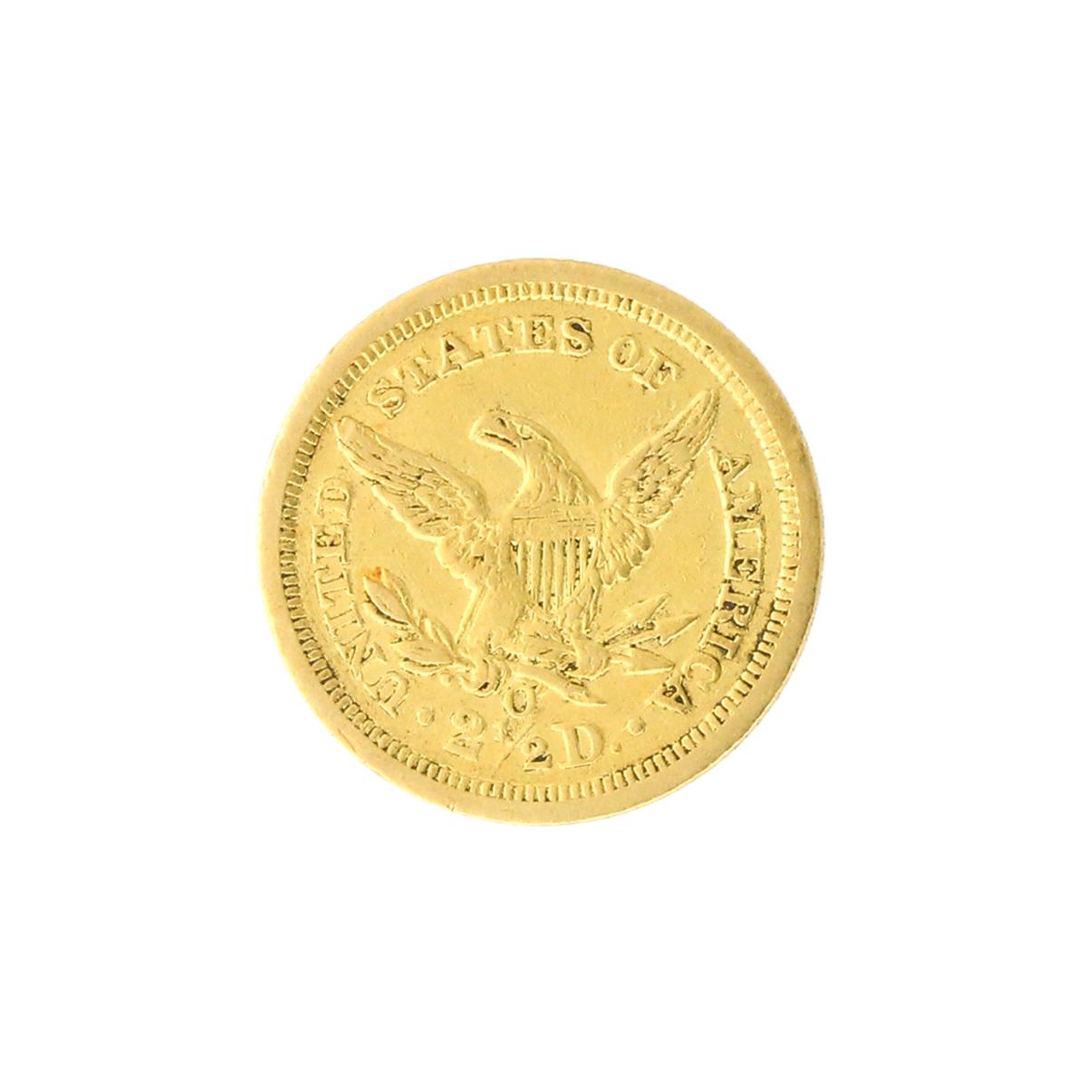 Extremely Rare 1843-O $2.50 U.S. Liberty Head Gold Coin