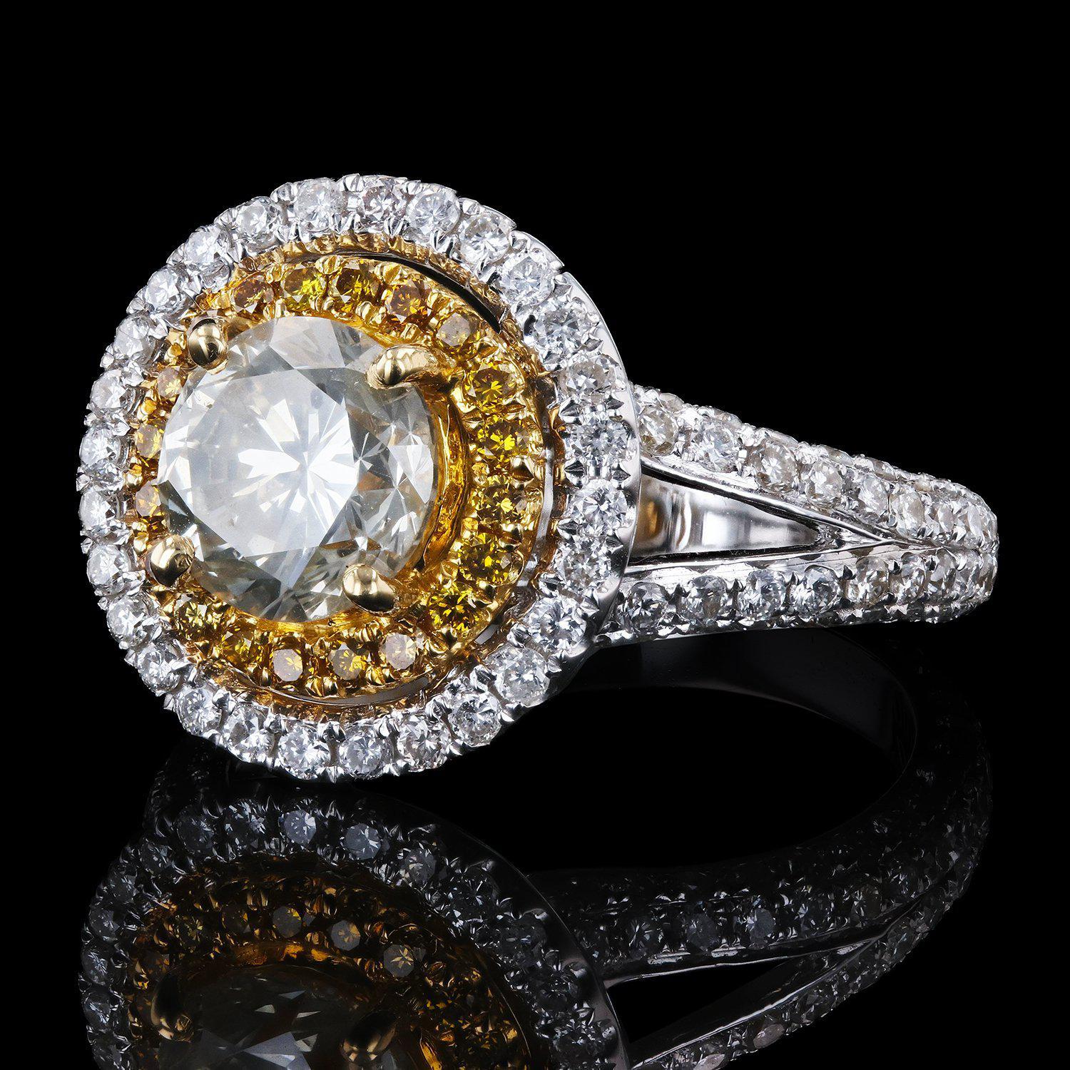 APP: 42.5k *1.55ct SI2 CLARITY CENTER Diamond Ring (1.79ctw Diamonds) EGL USA CERTIFIED (Vault_R9_25