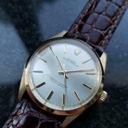 *ROLEX Men's 9kt Gold Rolex Oyster perpetual 1002 Automatic 1966 Swiss Watch