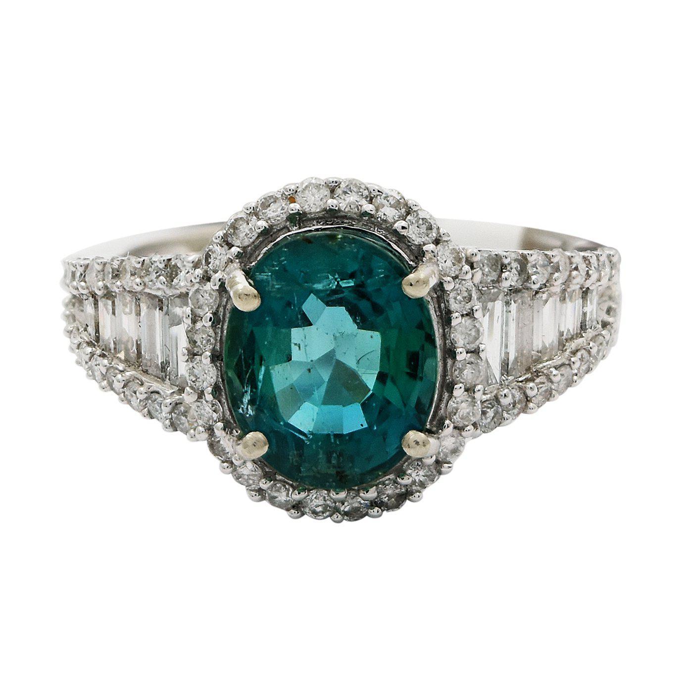 APP: 16.9k *2.75ct Emerald and 1.11ctw Diamond 14KT White Gold Ring (GIA CERTIFIED) (Vault_R9_7162)