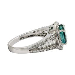 APP: 16.9k *2.75ct Emerald and 1.11ctw Diamond 14KT White Gold Ring (GIA CERTIFIED) (Vault_R9_7162)