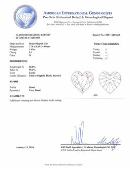 APP: 18.4k *1.43ct HEART CENTER Diamond Unity Platinum Ring (2.58ctw Diamonds) (Vault_R9_11169)