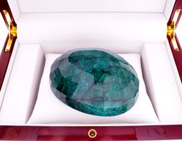 Est. Value 4.2K - 7.0K 1755.50CT Oval Cut Green Beryl Emerald Gemstone