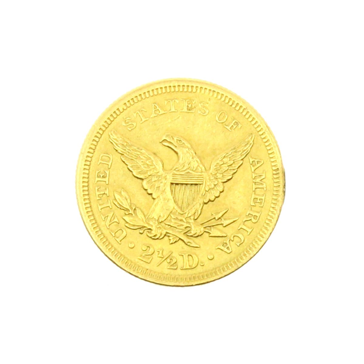 Rare 1856 $2.50 U.S. Liberty Head Gold Coin