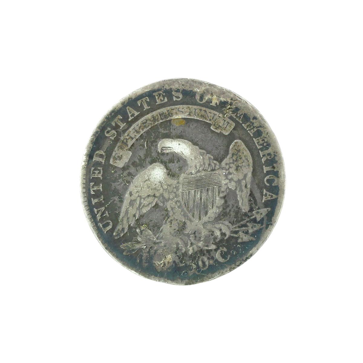 Extremely Rare 1836 Capped Bust Half Dollar Coin