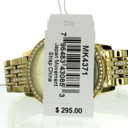 New Michael Kors Style Melissa Gold Stainless Steel Back Ladies Watch