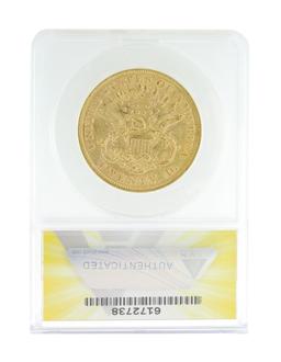 *Extremely Rare 1867 $20 U.S. Liberty Head Gold Coin (DF)