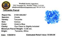 APP: 1.2k 12.00CT Tanzanite Parcel