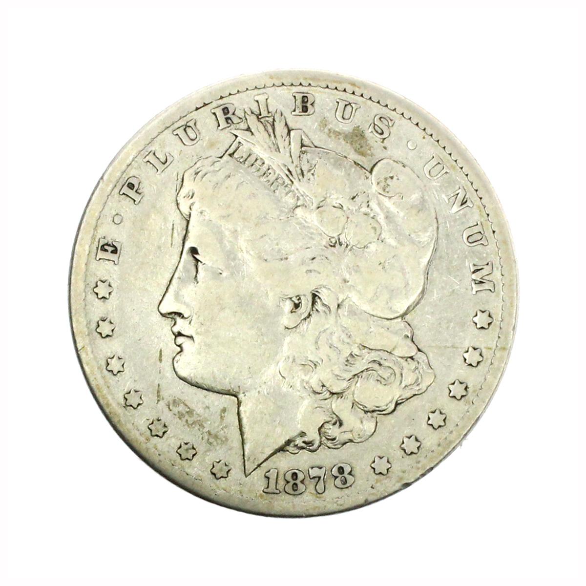 Rare 1878-CC Morgan Silver Dollar Coin