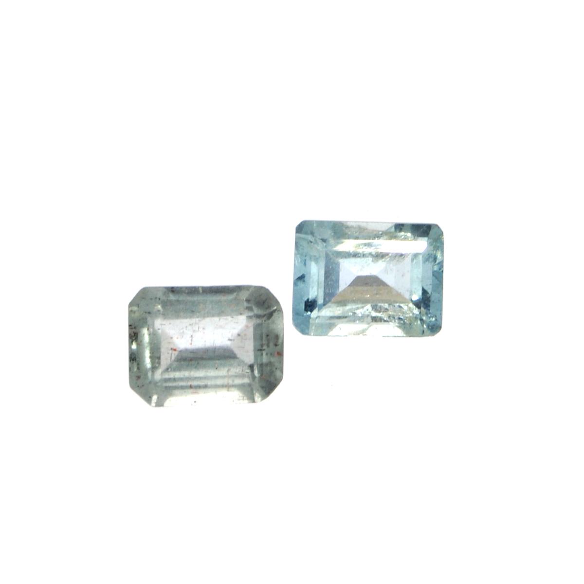 APP: 1.3k 4.23CT Rectangular Cut Aquamarine Parcel