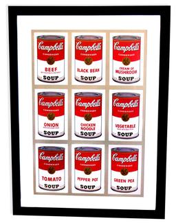 Andy Warhol (After) Museum Framed Print Campbell's  Soup Cans