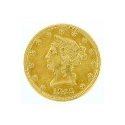 Rare 1843-O $10 Liberty Head Gold Coin Great Investment (DF)