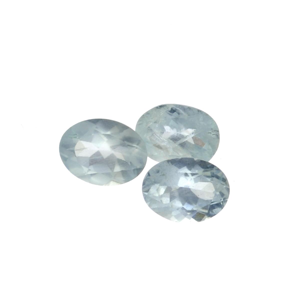 APP: 1.3k 3.22CT Oval Cut Natural Aquamarine Parcel