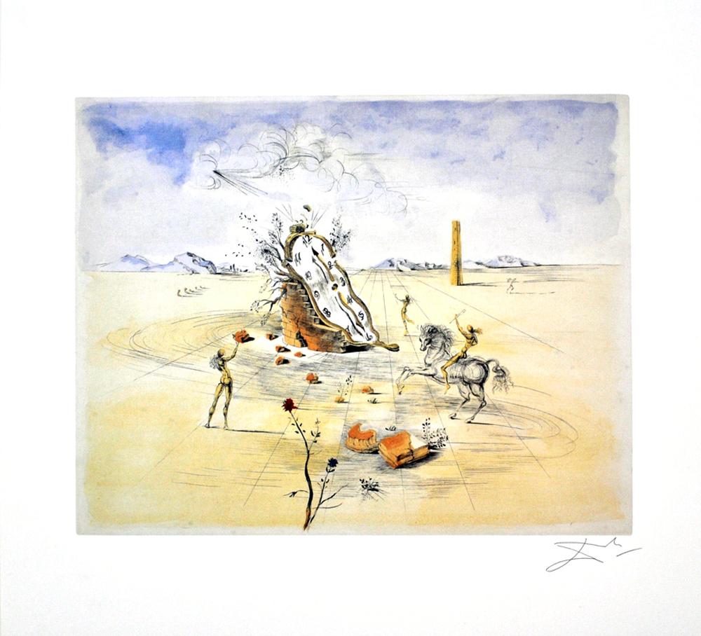 SALVADOR DALI (After) Cosmic Horseman Lithograph, 419 of 500