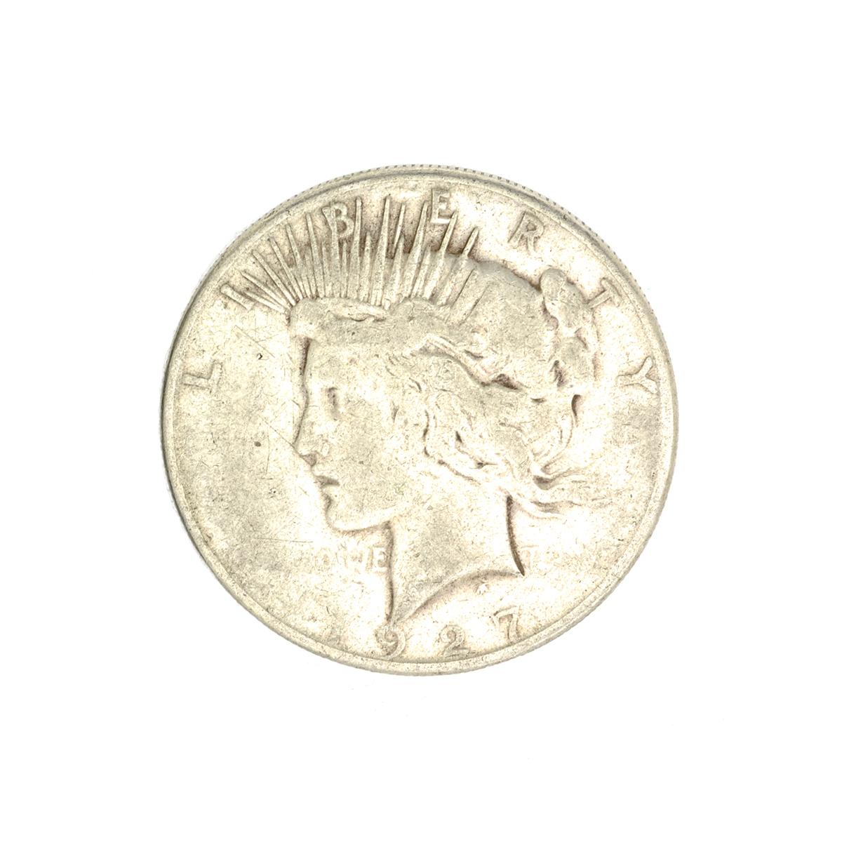 1927-S U.S. Peace Type Silver Dollar Coin