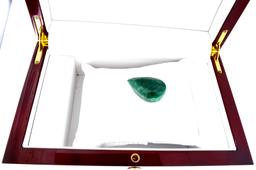 APP: 1.3k 76.50CT Pear Cut Green Beryl Emerald Gemstone