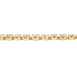 APP: 48.3k *12.12ctw Diamond 14KT Yellow Gold Tennis Bracelet (Vault_R12 7074)
