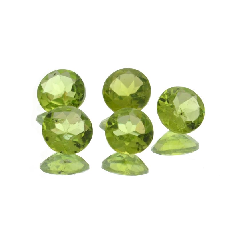 APP: 1.2k 6.05CT Round Cut Green Peridot Parcel