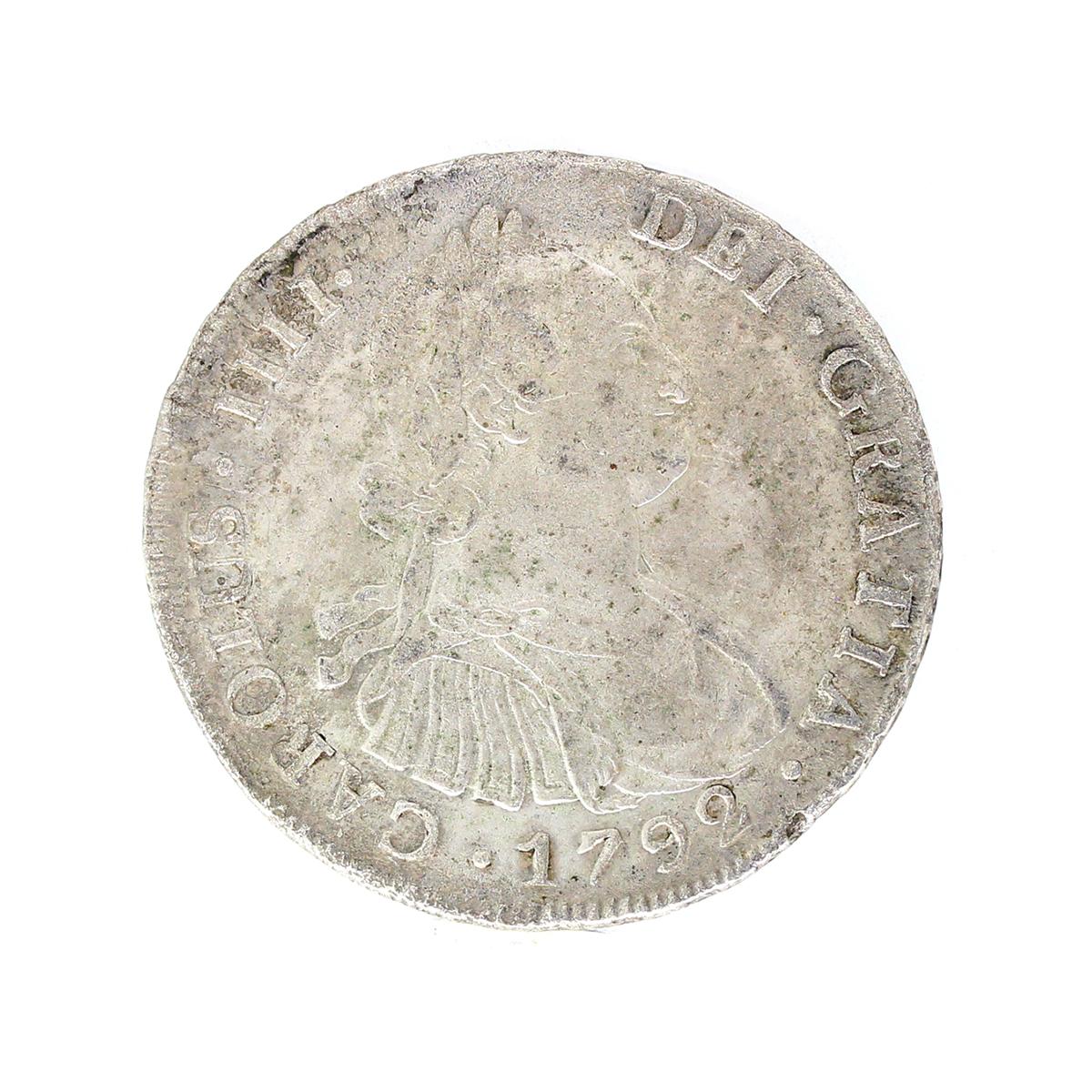 Extremely Rare 1792 Eight Reale American First Silver Dollar Coin Great Investment