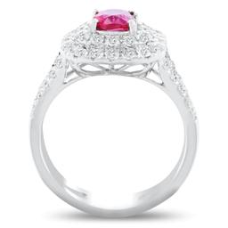 APP: 15.8k *1.04ct UNHEATED Ruby and 1.07ctw Diamond Platinum Ring (GIA CERTIFIED) (Vault_R12 60253)