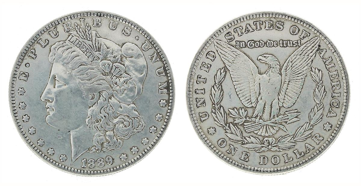 Rare 1889 U.S. Morgan Silver Dollar Coin - Great Investment -