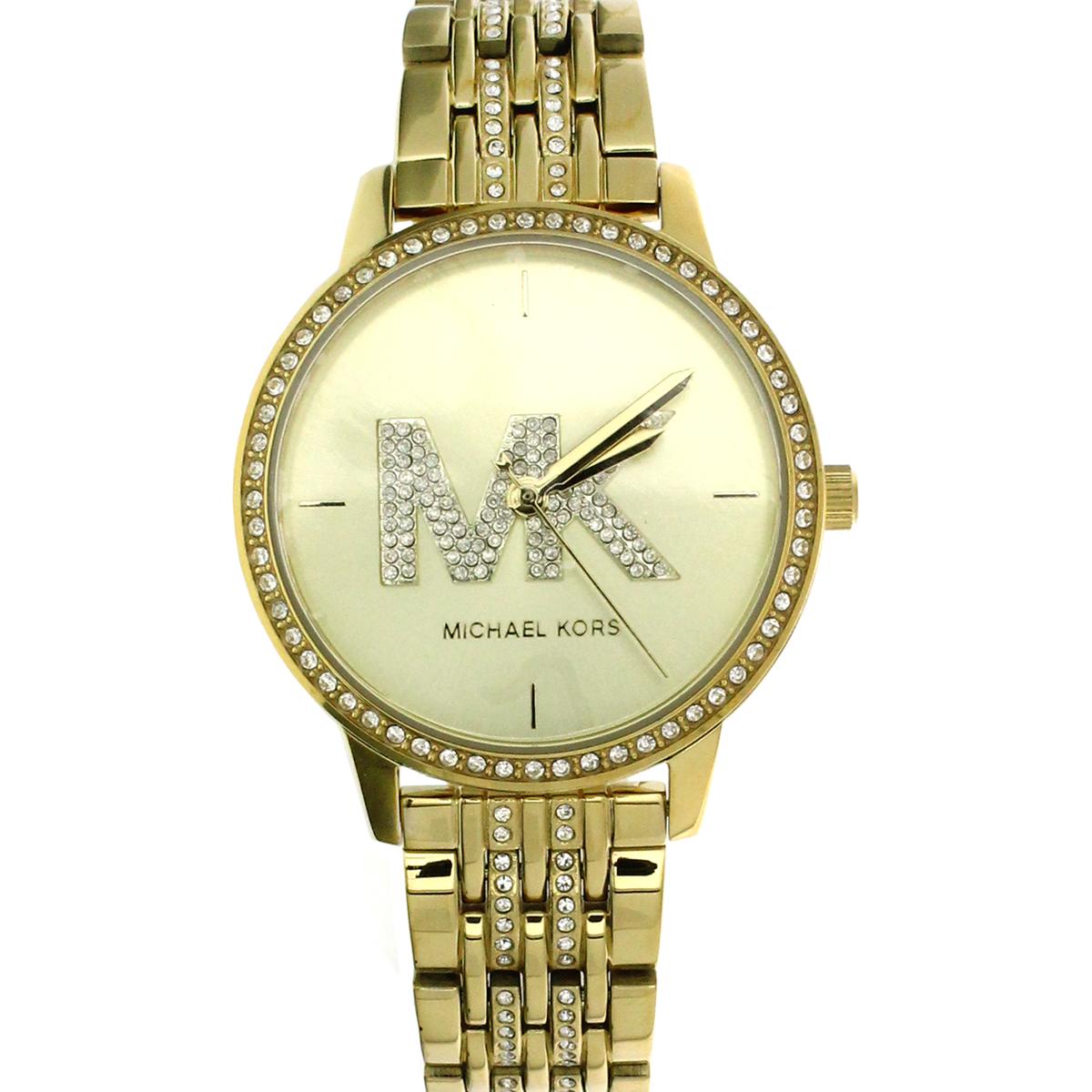 New Michael Kors Style Melissa Gold Stainless Steel Back Ladies Watch