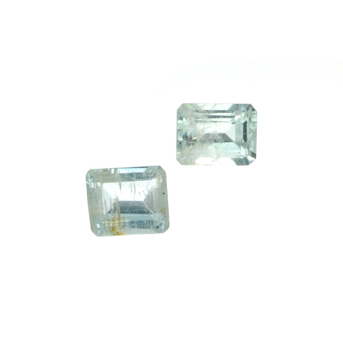 APP: 1.7k 4.21CT Rectangular Cut Aquamarine Parcel