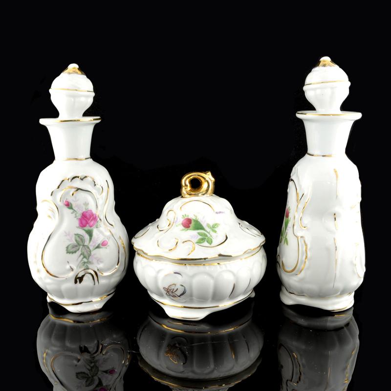 Rose Perfume Bottle Set