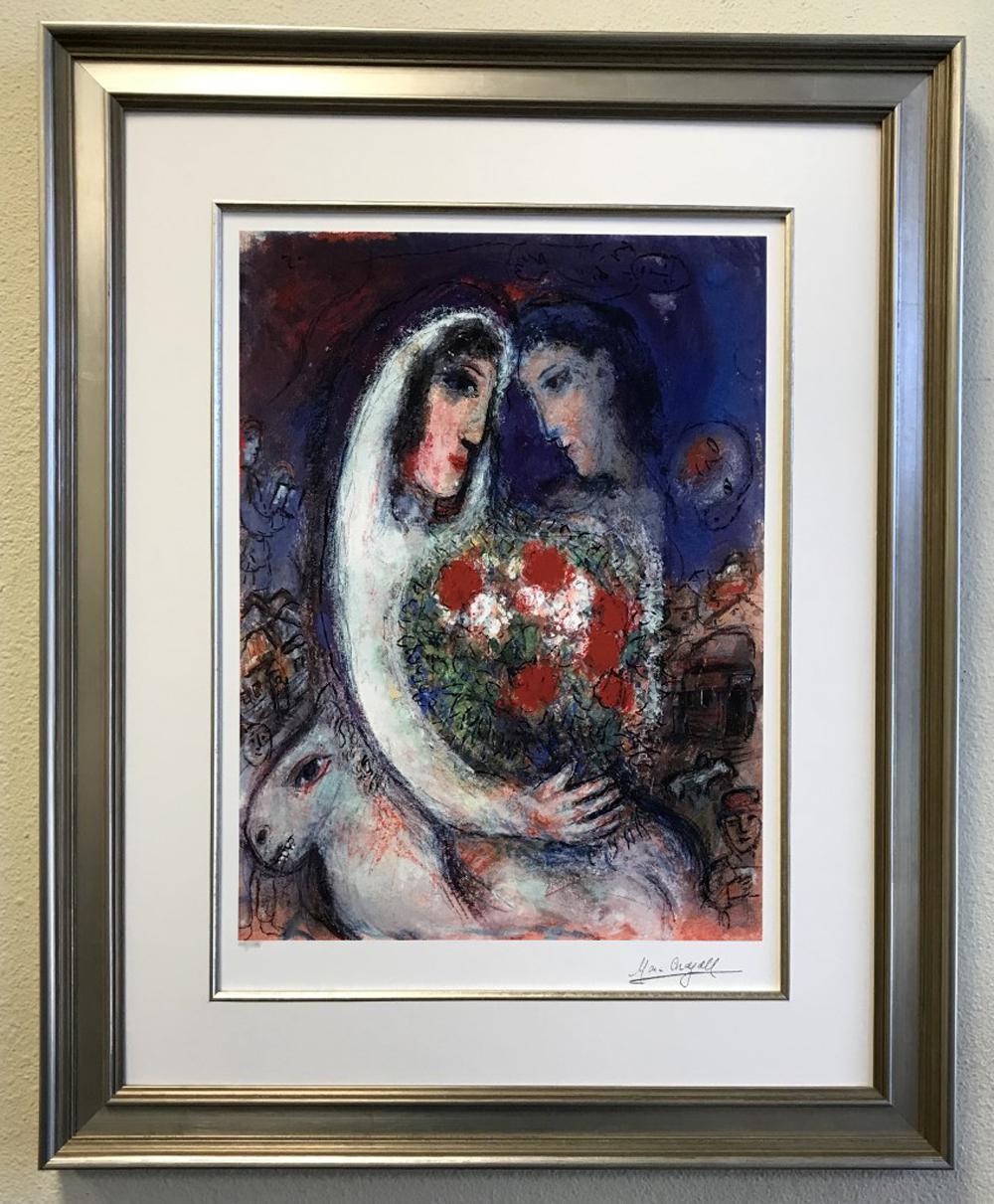 *Interpretation of Works by Marc Chagall, Limited Edition ''''Marriage'''' Photomechanical Reproduct