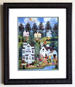 Wooster Scott - ''''The Country Auction'''' Framed Giclee Original Signature & Numbered Editon