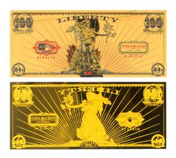 2020 1/10 Gram Aurum Liberty Excellent 24K Gold Note - Great Investment -