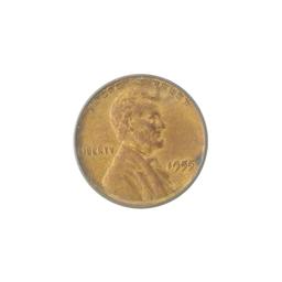 Extremely Rare 1955/55 Double Die Lincoln Cent Coin