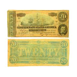 $20 Richmond Confederate States of America Note