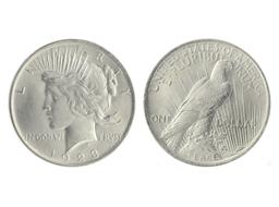 Very Rare 1923 Brilliant Uncirculated "Peace" Silver Dollar Coin -Great  Investment-"