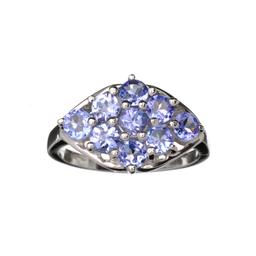 APP: 1.9k Fine Jewelry Designer Sebastian 1.80CT Oval Cut Violet Blue Tanzanite And Platinum Over St