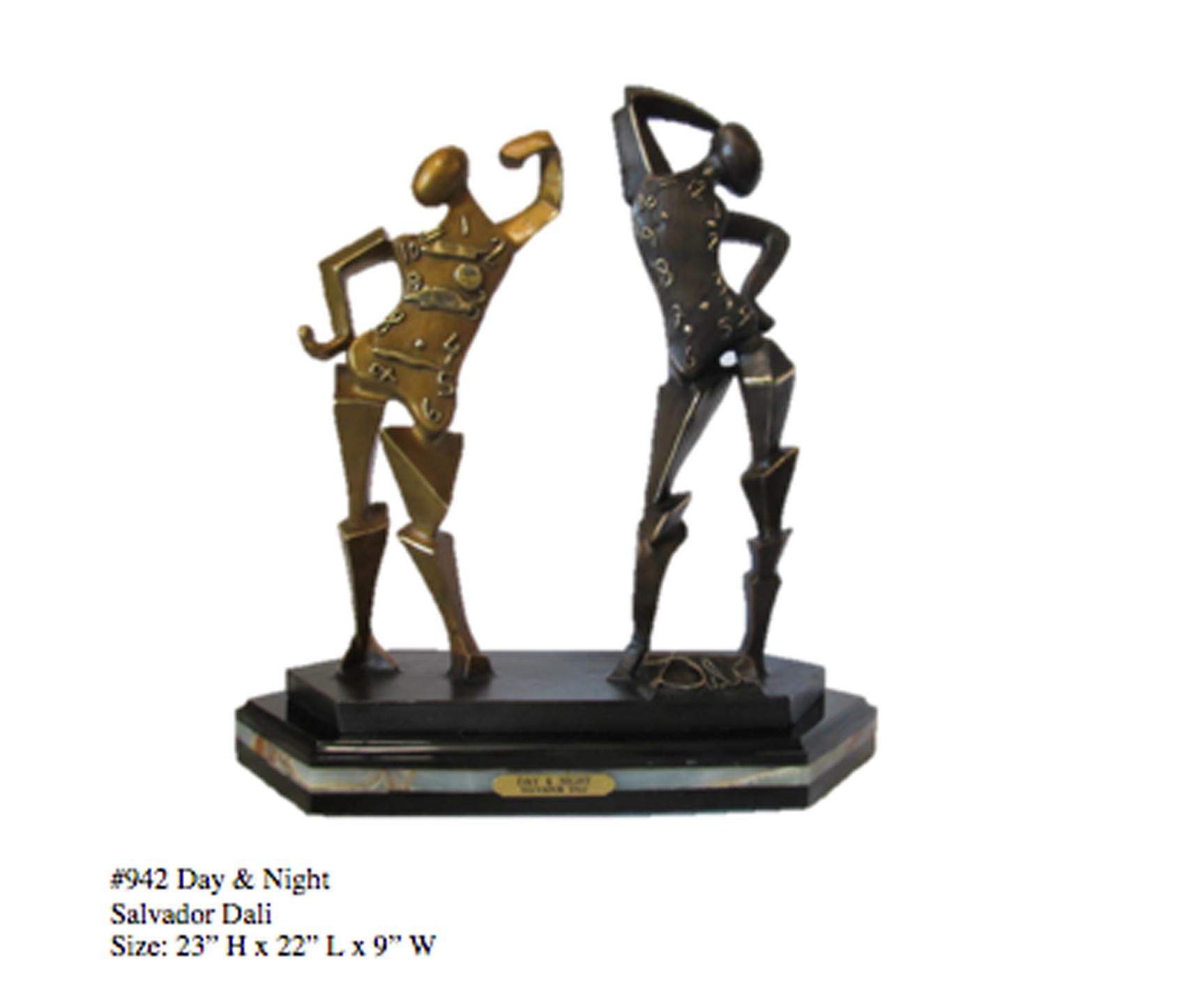 *Rare Limited Edition Numbered Bronze Dali ''''Day & Night'''' 23'''' H x 22'''' L x 9'''' W -Great