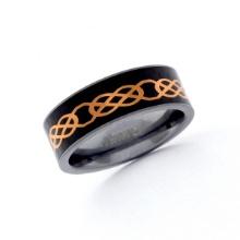 Solid Tungsten Men's Ring Size 10 Design 2