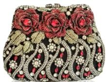 Swarovski Crystal Elements Handbag - Cherished Roses for You 6.5 x 5 Retail: $1,200 (Vault_I)