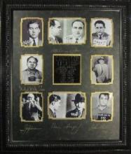 Gangster Legends Museum Framed Collage - Plate Signed (Vault_BA)