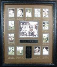 Baseball Hall of Fame First 13 Museum Framed Collage - Plate Signed (Vault_BA)
