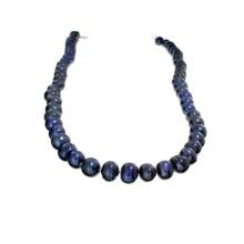 18" Black Pearl With Sterling Silver Clasp Necklace Strand