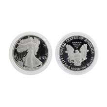 1990 U.S. American Eagle One oz Proof Silver Bullion Dollar Coin