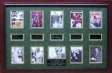 Golf Grand Slam Champions Museum Framed Collage - Plate Signed (Vault_BA)