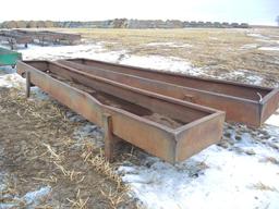 16' Metal Feed Bunks